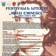 Miercuri debutează la Suceava Festivalul Literar „Mihai Eminescu”, ediția a XXIX-a