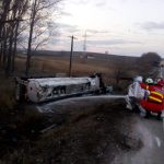 (Foto&Video) Ultima oră: Circulație întreruptă pe E581 către vama Albița din cauza unui accident rutier